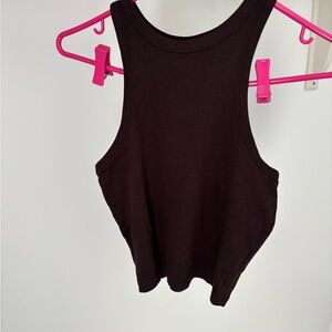 Women's brown Tank Top